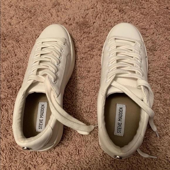Steve Madden White Sneakers - Picture 2 of 5